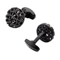 the tie hub Circular Net Cufflink image 2