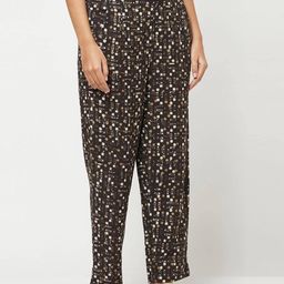 fabindia Geometric Print Palazzos with Elasticated Waist image 2
