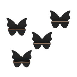 home sparkle Set of 4 Decorative Butterfly Shape Wall Shelfs image 2
