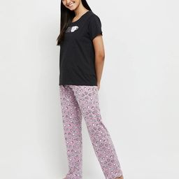 max Typographic Print T-shirt & Pyjamas Set image 2