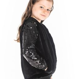 cherry crumble by nitt hyman Sequined Zipper Jacket image 2
