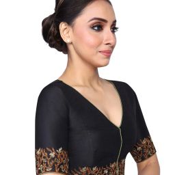 rene Embroidered Front-Open Blouse image 2