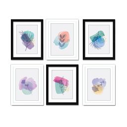 random Set of 6 Rectangular Synthetic Photo Frame 8''x10'' image 2