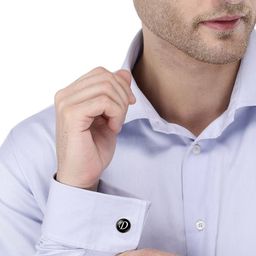 yellow chimes Set of 2 Alphabetic D Cufflinks image 2