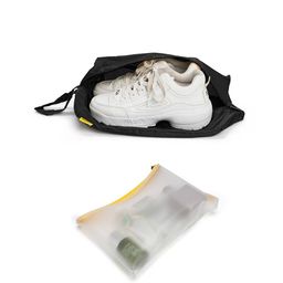 mokobara Pack Of 6 Texture Pattern Travel Pouch with Zip Closure image 2