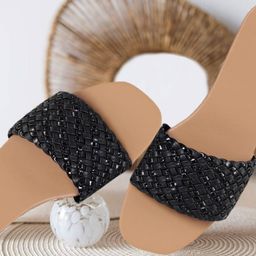catbird Women Basket Weave Pattern Slides image 2