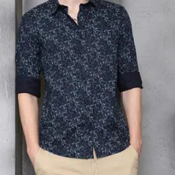 Shein Medium Length Full Sleeve Floral Print Shirt-picture-1