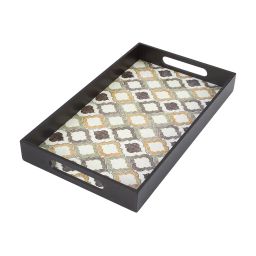 market 99 Block-Print Tray with Handle image 2