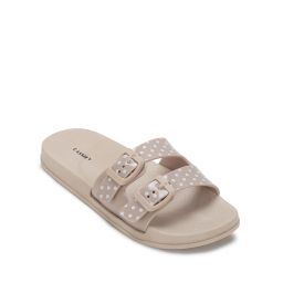 cassiey Open-Toe Slip-On Flat Slides image 2