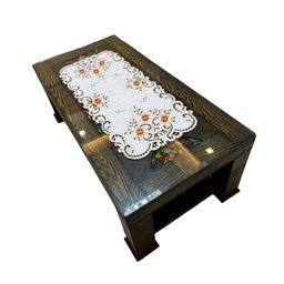 tanlooms Embroidered Cutwork Table Runner 33" x 15" image 2