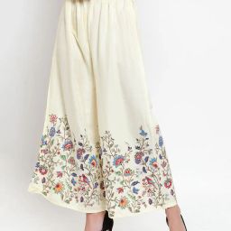 clora creation Floral Print Palazzos with Elasticated Drawstring Waist image 2