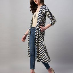 azira Chevrons Print Front-Open Shrug image 2