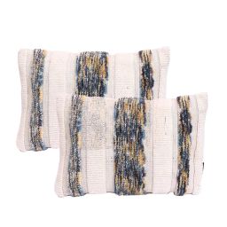 homely by romee Set of 2 Geometric Pattern Pillow Covers 12" x 18" image 2