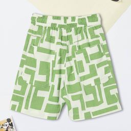 max Boys Abstract Regular Fit Shorts with Drawstrings image 2