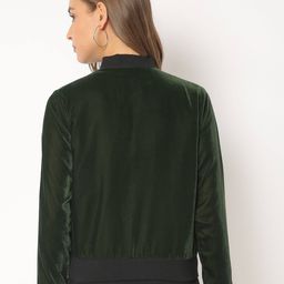 style quotient Zip-Front Jacket with Placement Applique image 2