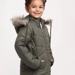 vero amore Zip Closure Puffer Jacket with Faux Feather image 2