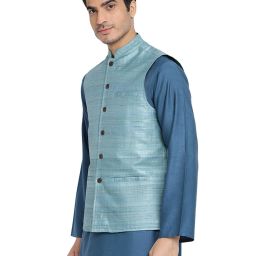 fabindia Nehru Jacket with Welt Pockets image 2