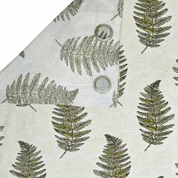 cortina eyelet curtain Set of 2 Leaf Print Window Curtains image 2