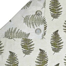 cortina eyelet curtain Set of 2 Leaf Print Long Door Curtains image 2