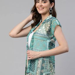 cottinfab Open-Front Printed Shrug image 2