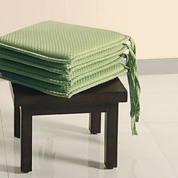 swayam Set of 2 Chair Pad Cushions with Strings 16" x 16" image 2