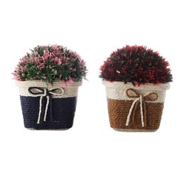 foliyaj Set of 2 Artificial Leaves Plants with Pot image 2