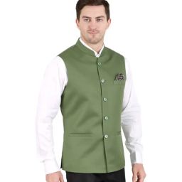 gracyshade Nehru Jacket with Welt Pockets image 2