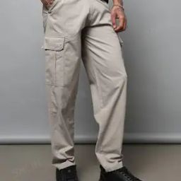 Shein Street Flap Pocket Full-Length Mid-Rise Cargo Pants-image-42