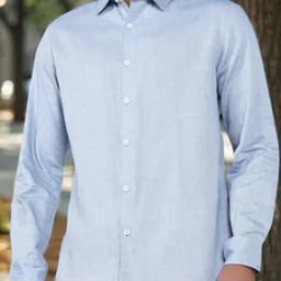 Shein Medium Length Spread Collar Full Sleeves Shirt-image-9