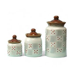claymistry Set of 3 Ceramic Jars with Lid image 2