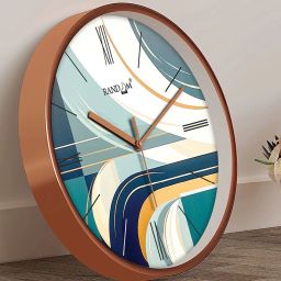 random Printed Round Wall Clock image 2