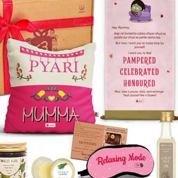 indigifts Typographic Print Cushion Cover with Gift Set image 2