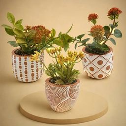 umai Set of 3 Artificial Plants with Pots image 2