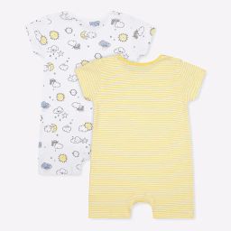 mothercare Pack of 2 Printed Rompers image 2