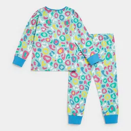 mothercare Printed Lounge Pants with Top Set image 2