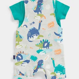 mothercare Dino Print Dungaree Set image 2