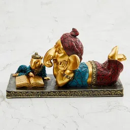 home centre Textured Polyresin Ganesha with Mouse image 2