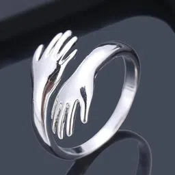 fashion frill Set of 2 Hands Adjustable Rings image 2