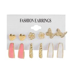 jewels galaxy Set of 6 Stud & Hoop Earrings image 2