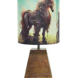 homesake Wooden Table Lamp with Shade image 2