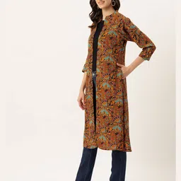 wisstler Floral Print Front-Open Shrug image 2