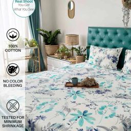 urban space Printed Double Bedsheet & Comforter Set with Pillow Covers image 2