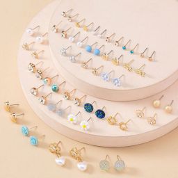 shining diva Set of 30 Ear Studs image 2