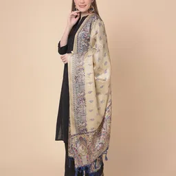 a r silk dupatta hub Printed Dupatta with Tassels image 2