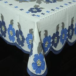 kuber industries Floral Print Center Table Cover 59" x 39" image 2