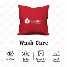 indigifts Set of 2 Typographic Print Cushion Covers with Filler 12" x 12" image 2