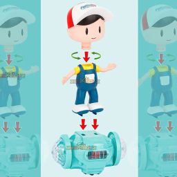 neonate care Dancing Boy with 360 Degree Rotating & Music image 2