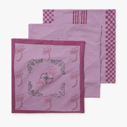 indie picks Set of 3 Handblock Printed Cushion Cover 16" x 16" image 2
