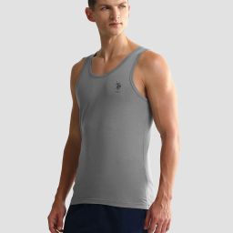 u.s. polo assn. Men Pack of 2 Logo Print Sleeveless Vests image 2