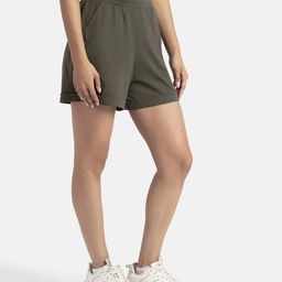 jockey Women Mid-Rise Shorts with Elasticated Waist image 2